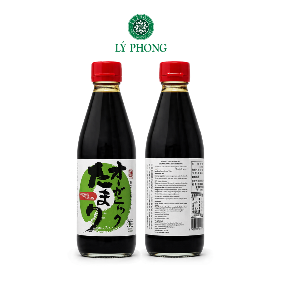 Nước tương Tamari organic Marumata Nhật Bản - Chai 360ml